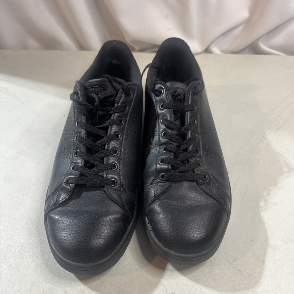 Adidas Cloud Foam Original Style Size 11.5 Mens Sneakers Black Leather